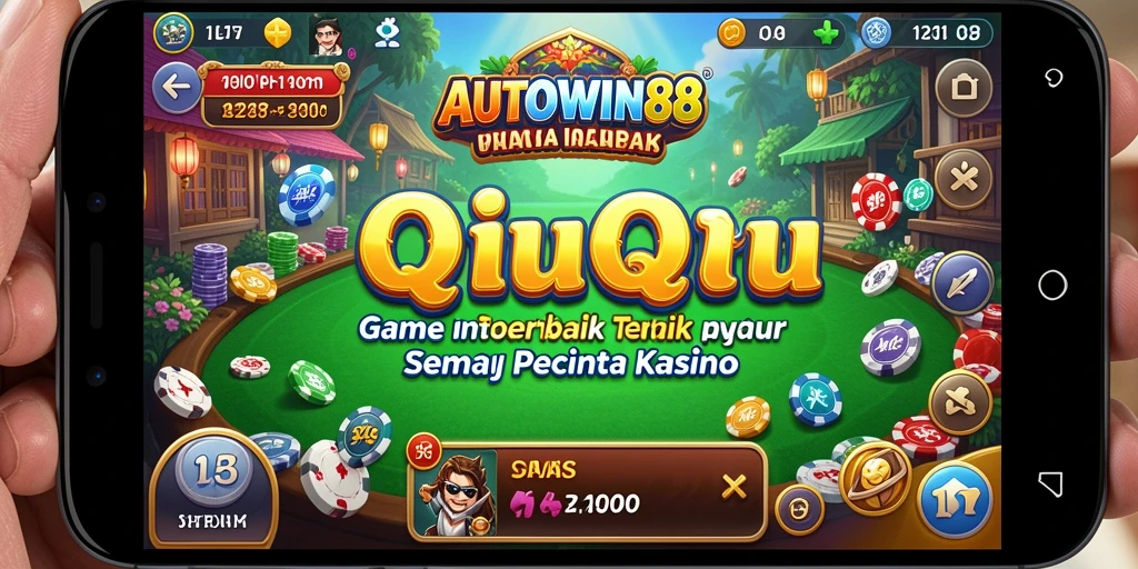 Screenshot gameplay AUTOWIN88 menampilkan aksi QiuQiu yang mendebarkan.