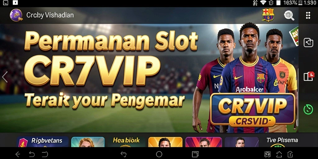 Tampilan gameplay Slot yang seru dan menantang di CR7VIP.