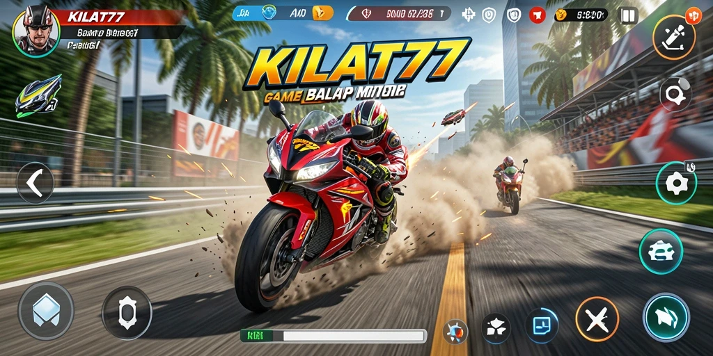 Gameplay seru balapan motor di KILAT77 dengan grafis menawan.