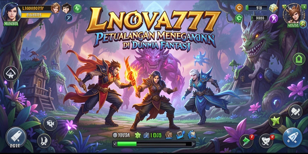 Screenshot gameplay LNOVA777 menampilkan aksi menegangkan di dunia petualangan.