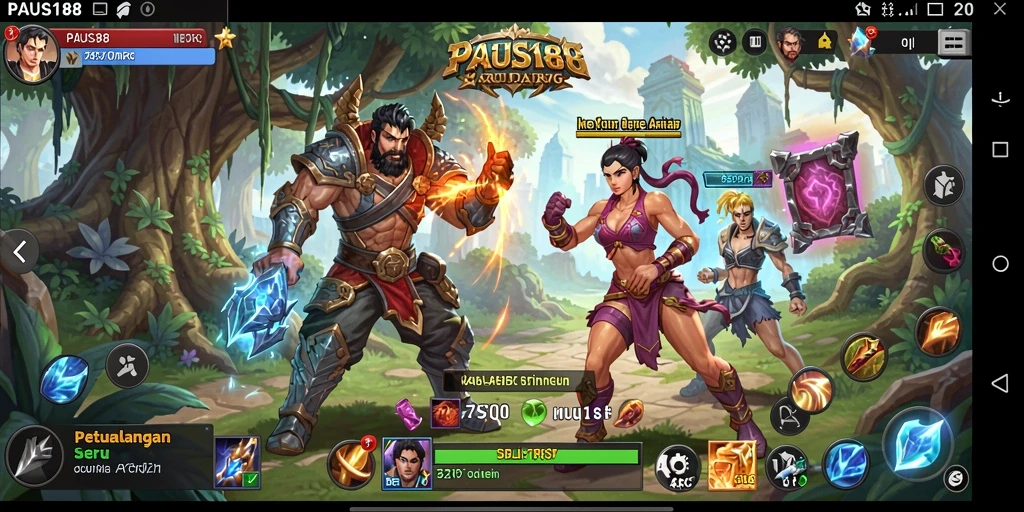Tampilan seru gameplay ARPG PAUS188 yang mendebarkan.