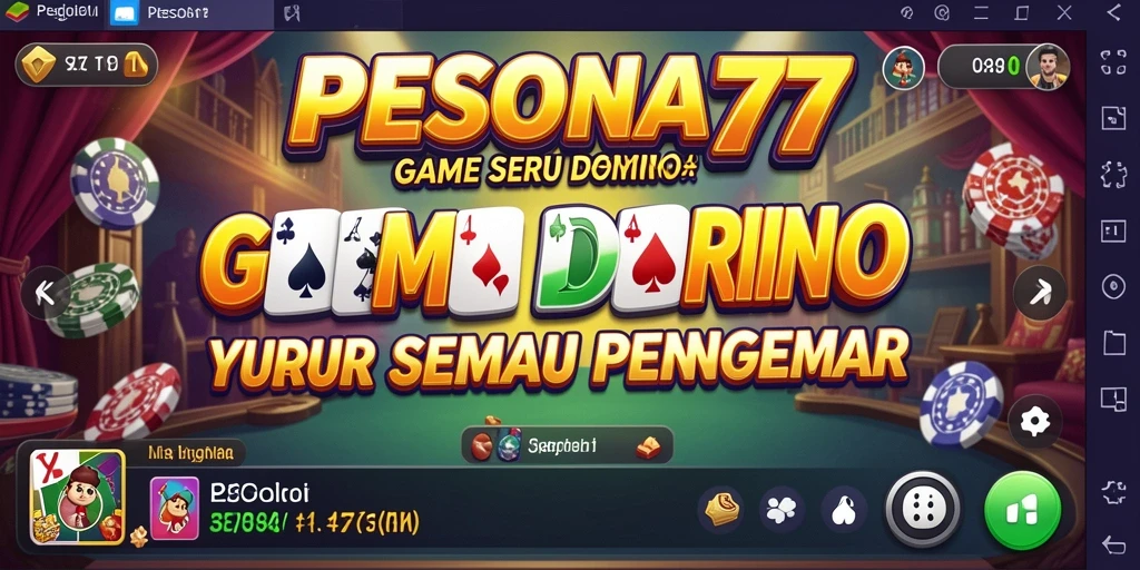 Tangkapan layar gameplay PESONA77 yang menampilkan keseruan permainan Domino.