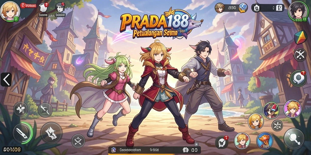 Tampilan menakjubkan dari petualangan karakter Anime.
