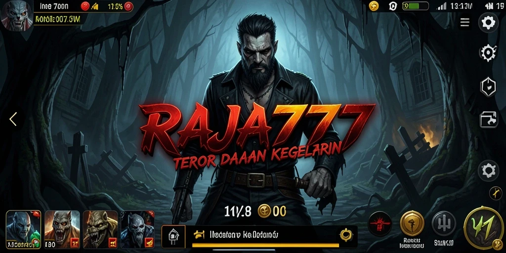 Screenshot menampilkan suasana menyeramkan dalam game RAJA777, dengan visual yang mengintimidasi.