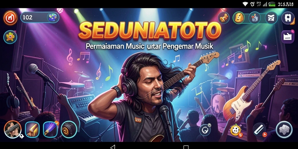 Tampilan gameplay SEDUNIATOTO yang penuh warna dan interaktif.